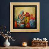 West Bengal Pot Shilpi Wall Paintings from Island Rangoli from Deewar West Bengal collection